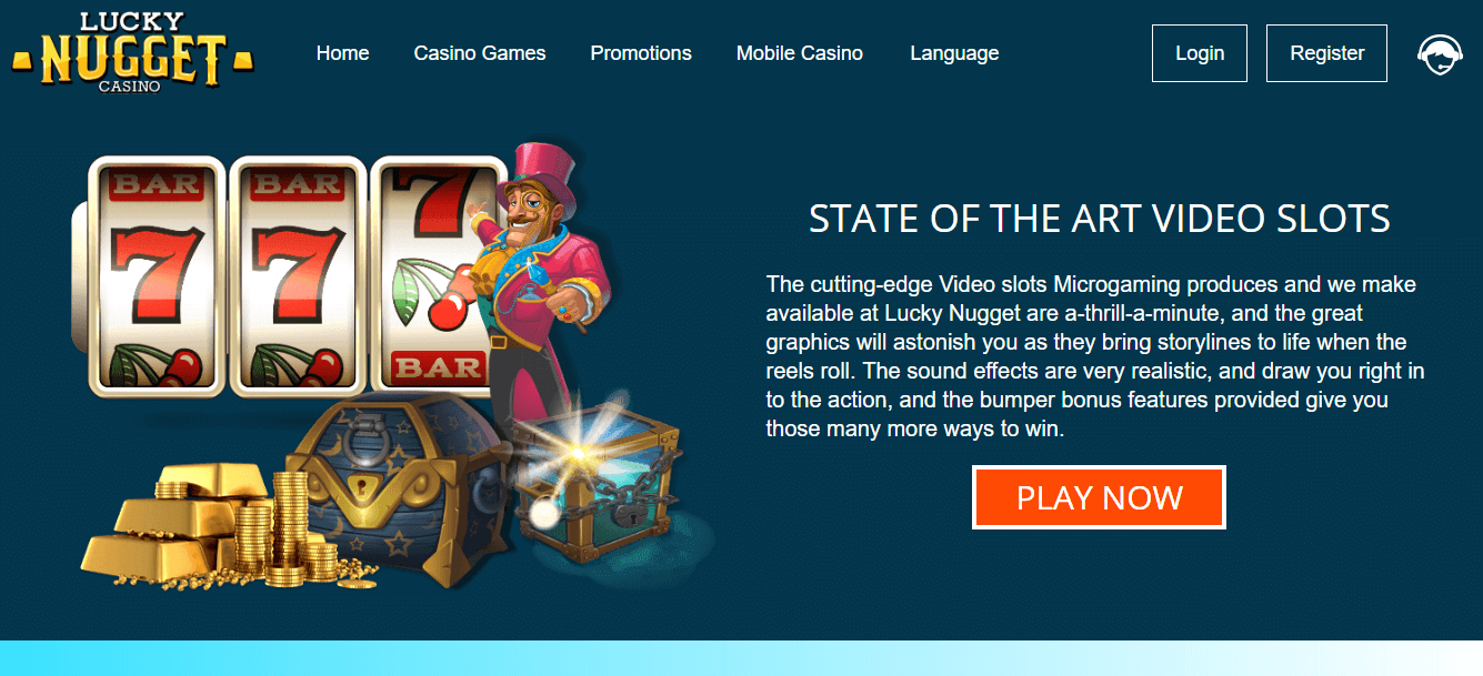 официальный сайт Lucky NUGGET Casino 10 руб